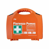APTECZKA PIERWSZEJ POMOCY WALIZKA STRAŻAK P10, PRZEMYSŁOWA, Z WYPOSAŻENIEM DIN 13164 SUPER PLUS