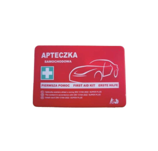 APTECZKA PIERWSZEJ POMOCY SAMOCHODOWA STRAŻAK AS Z DIN 13164 SUPER PLUS