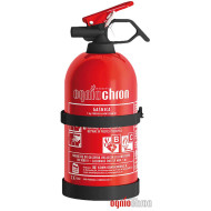 GAŚNICA SAMOCHODOWA PROSZKOWA OGNIOCHRON OGP-1ZBC, Z UCHWYTEM, 1 KG CZERWONA