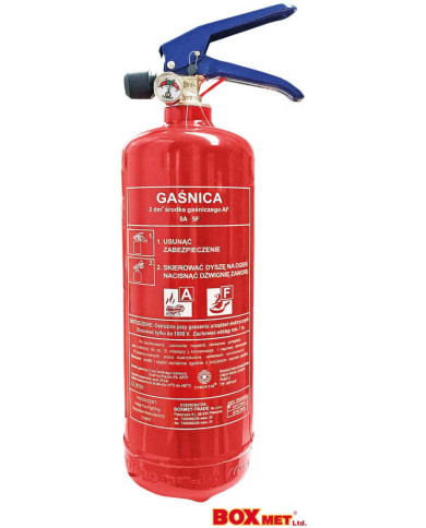 GAŚNICA PIANOWA BOXMET BX-GWP-2XAF GASTRONOMICZNA 2 KG