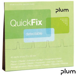 PLASTRY OPATRUNKOWE PLUM PLPD QUICK FIX WYKRYWALNE, NIEBIESKIE, OP. 45 SZT.