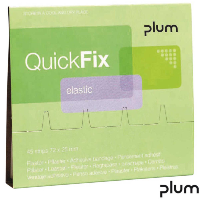 PLASTRY OPATRUNKOWE PLUM QUICK FIX ELASTYCZNE, ODDYCHAJĄCE 45 SZT.