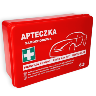 APTECZKA PIERWSZEJ POMOCY SAMOCHODOWA STRAŻAK AS Z WYPOSAŻENIEM DIN 13164 SUPER PLUS