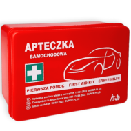 APTECZKA PIERWSZEJ POMOCY SAMOCHODOWA STRAŻAK AS Z WYPOSAŻENIEM DIN 13164 SUPER PLUS