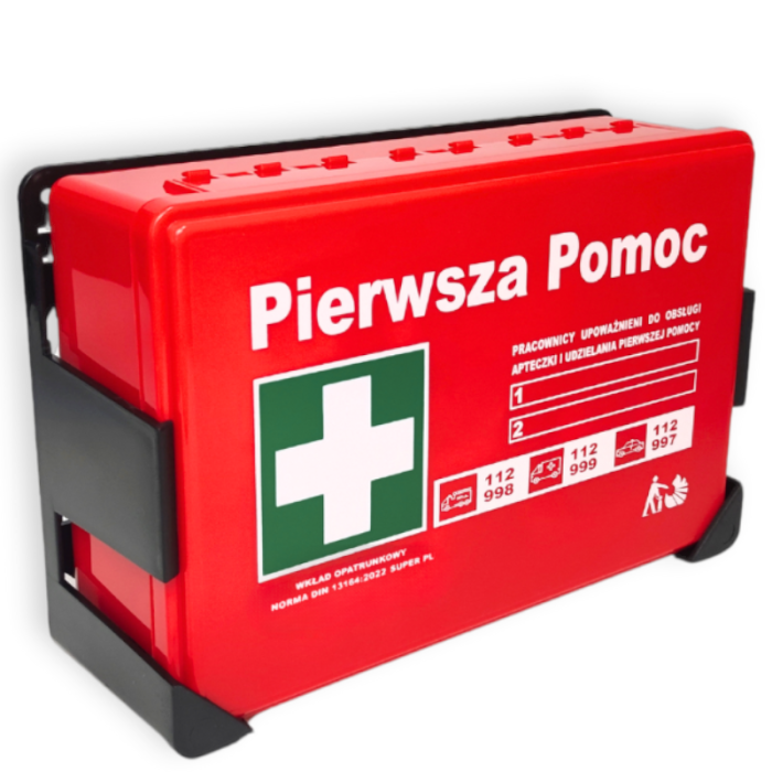APTECZKA PIERWSZEJ POMOCY STRAŻAK PRZEMYSŁOWA AP Z WYPOSAŻENIEM DIN 13164 SUPER PLUS