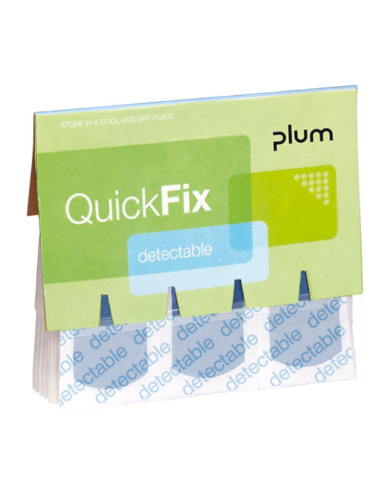 PLASTRY OPATRUNKOWE PLUM PLPD QUICK FIX WYKRYWALNE, NIEBIESKIE, OP. 45 SZT.