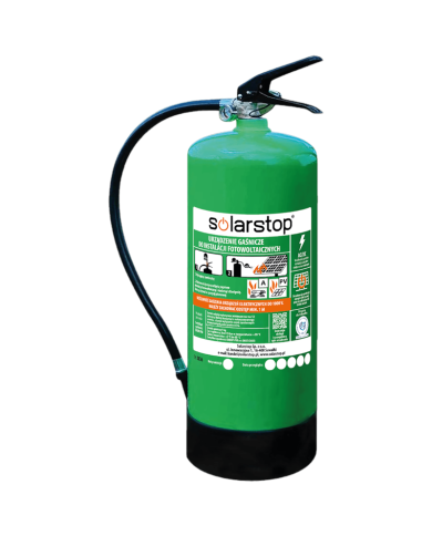 URZĄDZENIE GAŚNICZE WODNE DO FOTOWOLTAIKI, SOLARSTOP SS-UGW-9 Z, 9 KG
