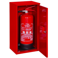 METALOWA SZAFKA NA GAŚNICĘ 6KG BOXMET BX-CABINET6, ZAMYKANA, CZERWONA