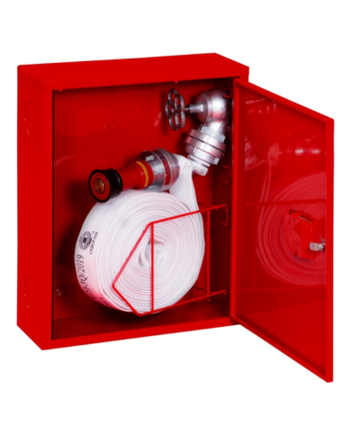 HYDRANT WEWNĘTRZNY ZAWIESZANY BX-HW52 C, PŁASKO SKŁADANY WĄŻ DN52, PRĄDOWNICA, 20 M