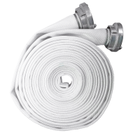 WĄŻ POŻARNICZY DO HYDRANTÓW H 52, ALUMINIOWE ŁĄCZNIKI, 15 M, BIAŁY