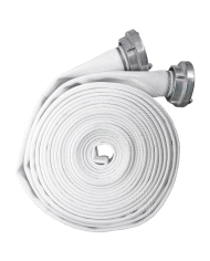 WĄŻ POŻARNICZY DO HYDRANTÓW H 52, ALUMINIOWE ŁĄCZNIKI, 15 M, BIAŁY