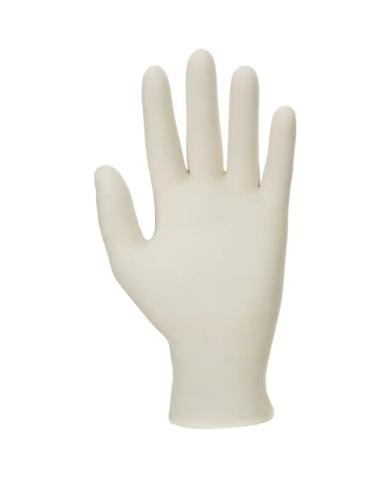 RĘKAWICZKI LATEKSOWE DIAGNOSTYCZNE MERCATOR COMFORT PF, TEKSTUROWANE, KREMOWE, 100 SZT.