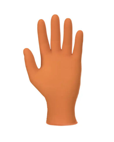 RĘKAWICZKI NITRYLOWE MERCATOR NITRYLEX ORANGE, TEKSTUROWANE, POMARAŃCZOWE, 100 SZT.