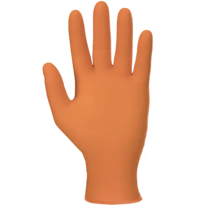 RĘKAWICZKI NITRYLOWE MERCATOR NITRYLEX ORANGE, TEKSTUROWANE, POMARAŃCZOWE, 100 SZT.
