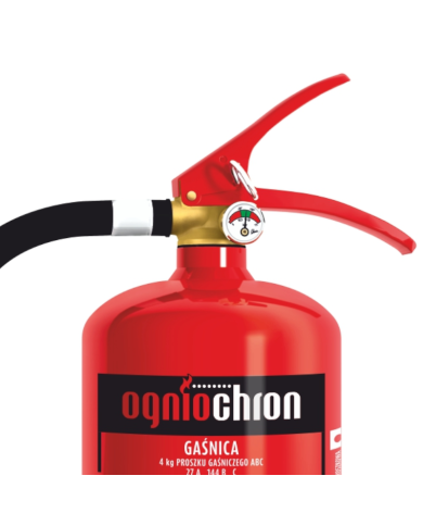GAŚNICA PROSZKOWA OGNIOCHRON 4xABC DO BIURA, MAGAZYNU, KOTŁOWNI, 4 KG