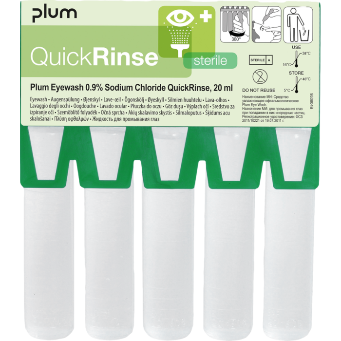 PŁYN DO PŁUKANIA OCZU PLUM EyeWash AMPUŁKI JEDNORAZOWE 5 szt. po 20ml