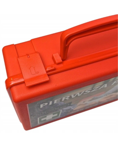 APTECZKA PIERWSZEJ POMOCY STRAŻAK AZP-8 PRZEMYSŁOWA DIN 13157 Z UCHWYTEM