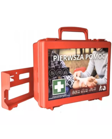 APTECZKA PIERWSZEJ POMOCY STRAŻAK AZP-8 PRZEMYSŁOWA DIN 13157 Z UCHWYTEM