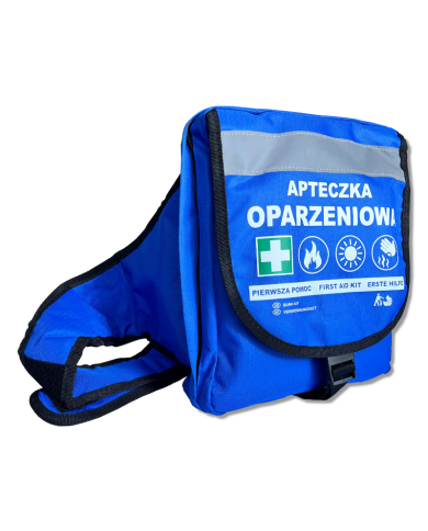 APTECZKA PIERWSZEJ POMOCY STRAŻAK NA OPARZENIA PLECAK OPARZENIOWY