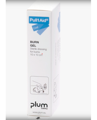 OPATRUNEK ŻELOWY PLUM NA OPARZENIA Pull1Aid Burn Gel 10X10cm 2 SASZETKI