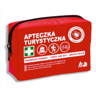 APTECZKA TURYSTYCZNA STRAŻAK TOURIST DIN 13167 PIERWSZA POMOC Z KARTĄ DO USUWANIA KLESZCZY